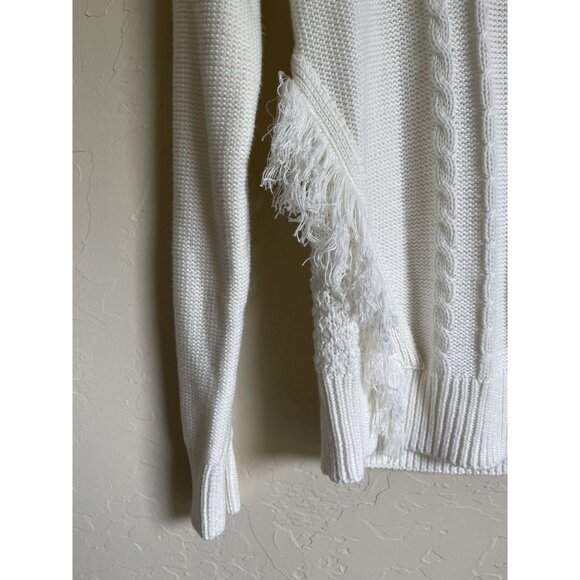 New! The Limited Cream Ivory Cable Knit Pullover Crewneck Sweater MSRP $69.95 - Picture 4 of 9